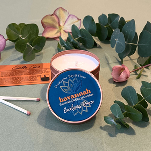 Eucalyptus Breeze Natural Wax Candle with Essential Oil