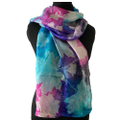 botanical print silk scarf