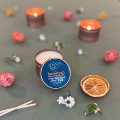 orange blossom wild juniper and vanilla scented candle