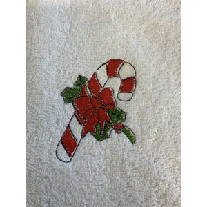 Christmas Guest Towel Candycane