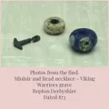 museam photos from the find showing the beads as they were found