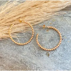 Gold hoop earrings