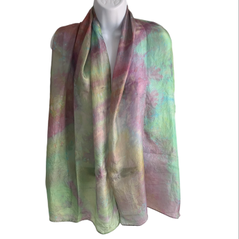 ice pastel silk scarf