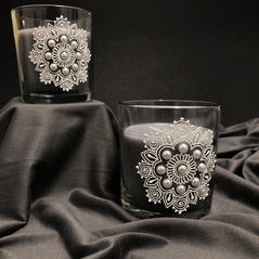 glass candle
