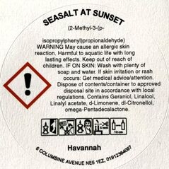 Seasalt at sunset candle clp