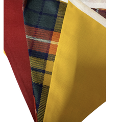 plaid bunting
