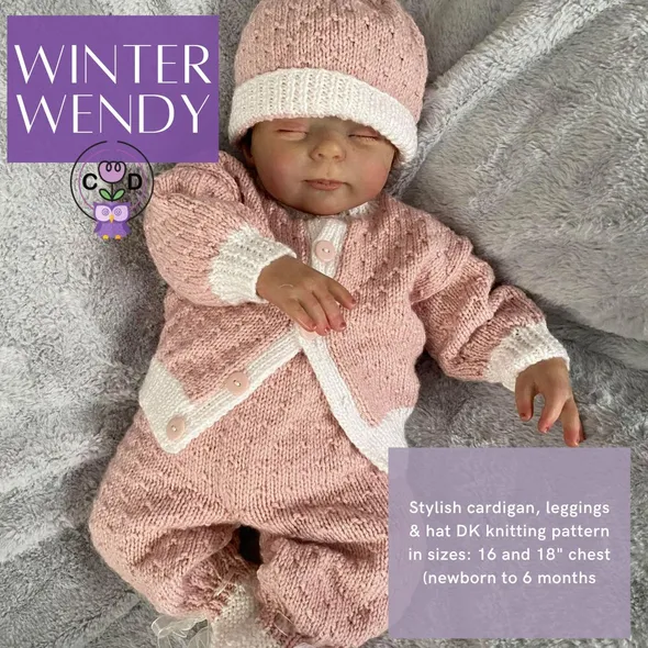 Baby cardigan knitting pattern DK
