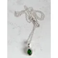 Green chrome diopside pendant