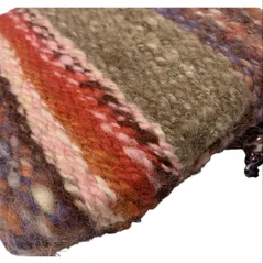 hand spun clutch bag shetland wool