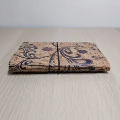 side view of cork fabric journal