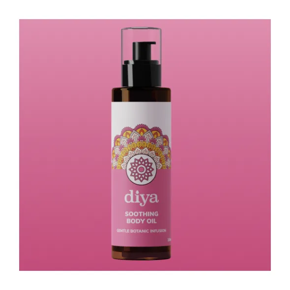 Soothing body oil  for gentle hydration, sensitive skin and pregnancy-safe nourishment.