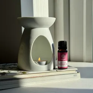 soothing diffuser oil with wax burner