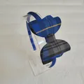 Blue and Grey tartan headband
