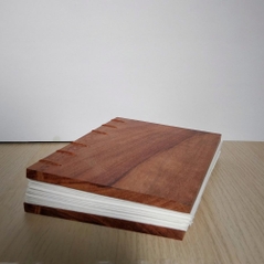 closed book with wooden cover