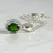 handmade silver chrome diopside necklace, aml jewellery designs, Scotland