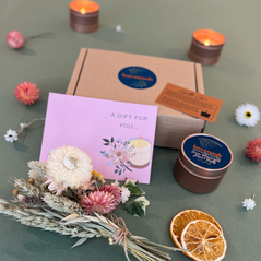 orange blossom wild juniper and vanilla candle gift box