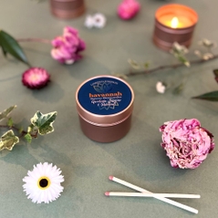 Gardenia jasmine and patchouli tin candle