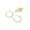 Gold hoop rarrings