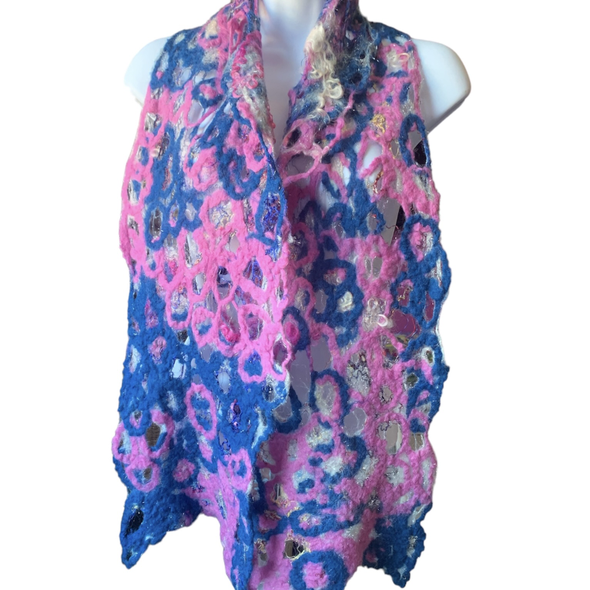 felted scarf shine