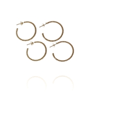 Gold hoop earrings
