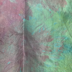 ice pastel silk scarf detail