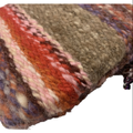 hand spun clutch bag shetland wool