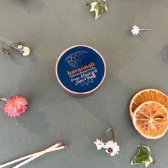 orange blossom wild juniper and vanilla candle tin