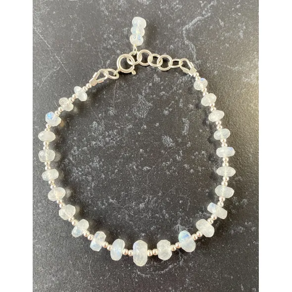 rainbow moonstone bracelet