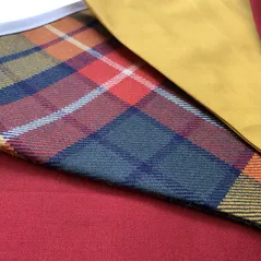plaid bunting