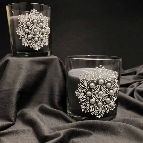 glass candle