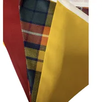 plaid bunting