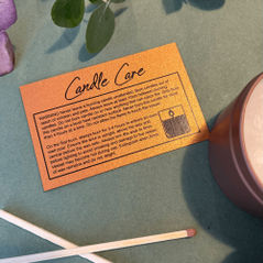 Candle Care Card