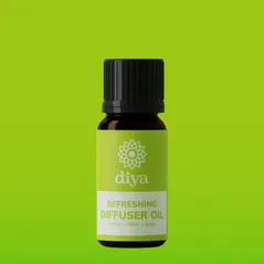 Refreshing diffuser oil (10ml) creating a clean, uplifting citrus aromatherapy atmosphere.