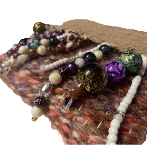 handspun clutch beading
