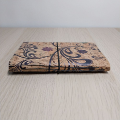 side view of cork fabric journal