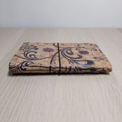 side view of cork fabric journal