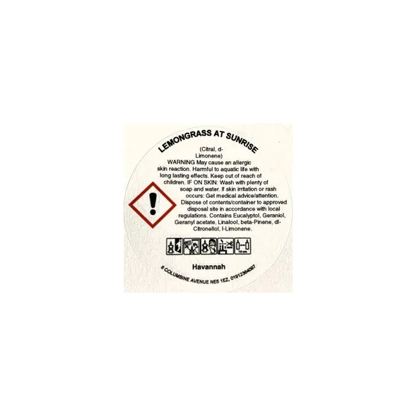 Lemongrass at sunrise essential oil candle clp