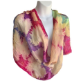 botanical print silk scarf