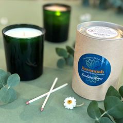 Eucalyptus Breeze Emerald Glass Candle