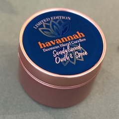 Sandalwood Oudh and Spice Tin Candle