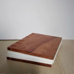 closed book with wooden cover