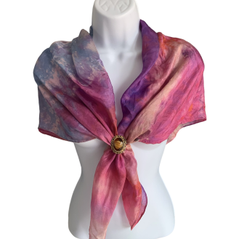 ice square silk scarf