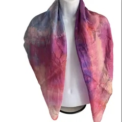 ice square silk scarf
