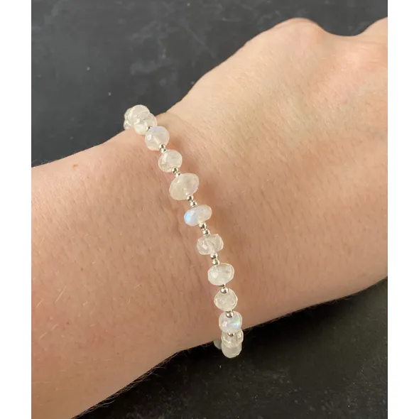 rainbow moonstone bracelet
