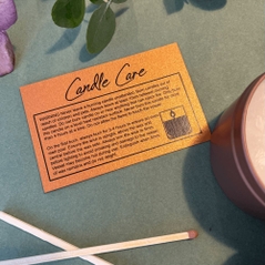 Candle Care Card