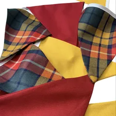 plaid bunting