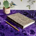 side view of notebook showing spine