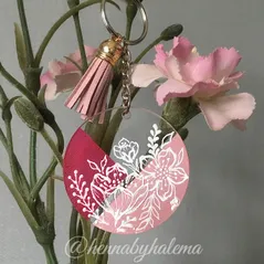 floral keyring