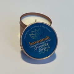 Lemongrass at sunrise Tin candle