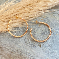 Gold hoop earrings